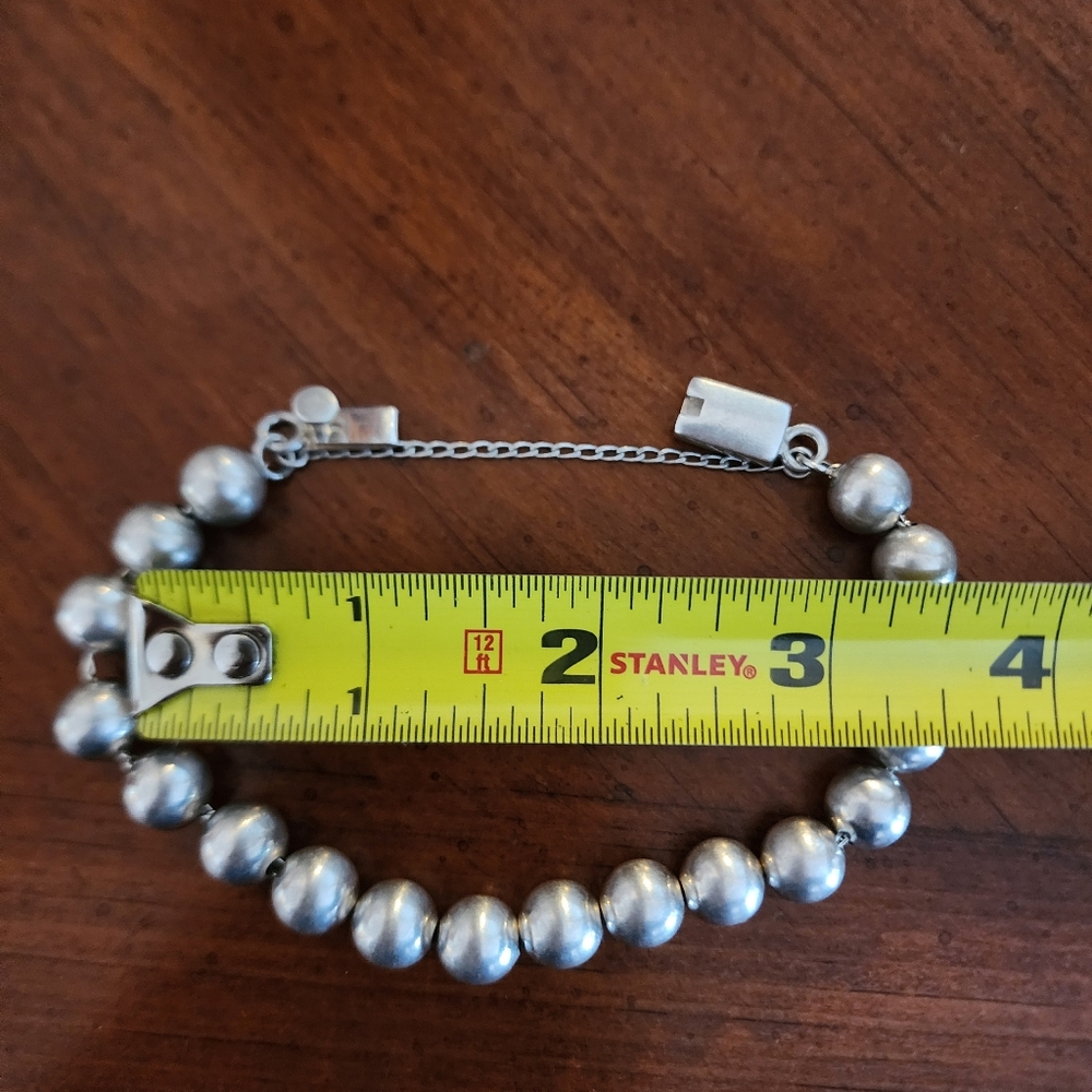 SILPADA designs retired .925 sterling silver ball bead 10mm 7 in bracelet - Picture 3 of 8